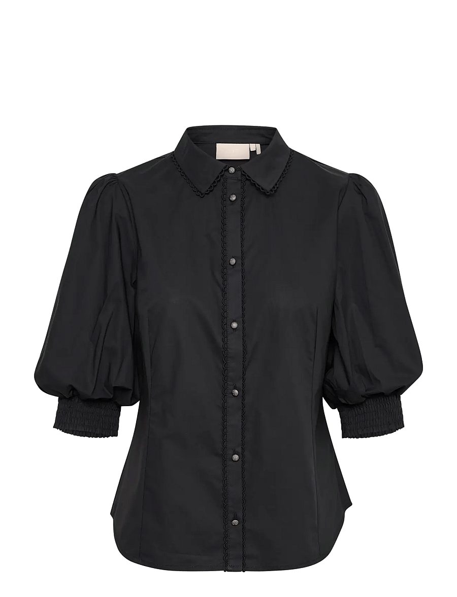 Karen By Simonsen - ChillyKB Blouse - short-sleeved blouses - meteorite - 0