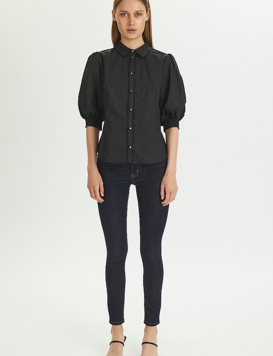 Karen By Simonsen - ChillyKB Blouse - short-sleeved blouses - meteorite - 2