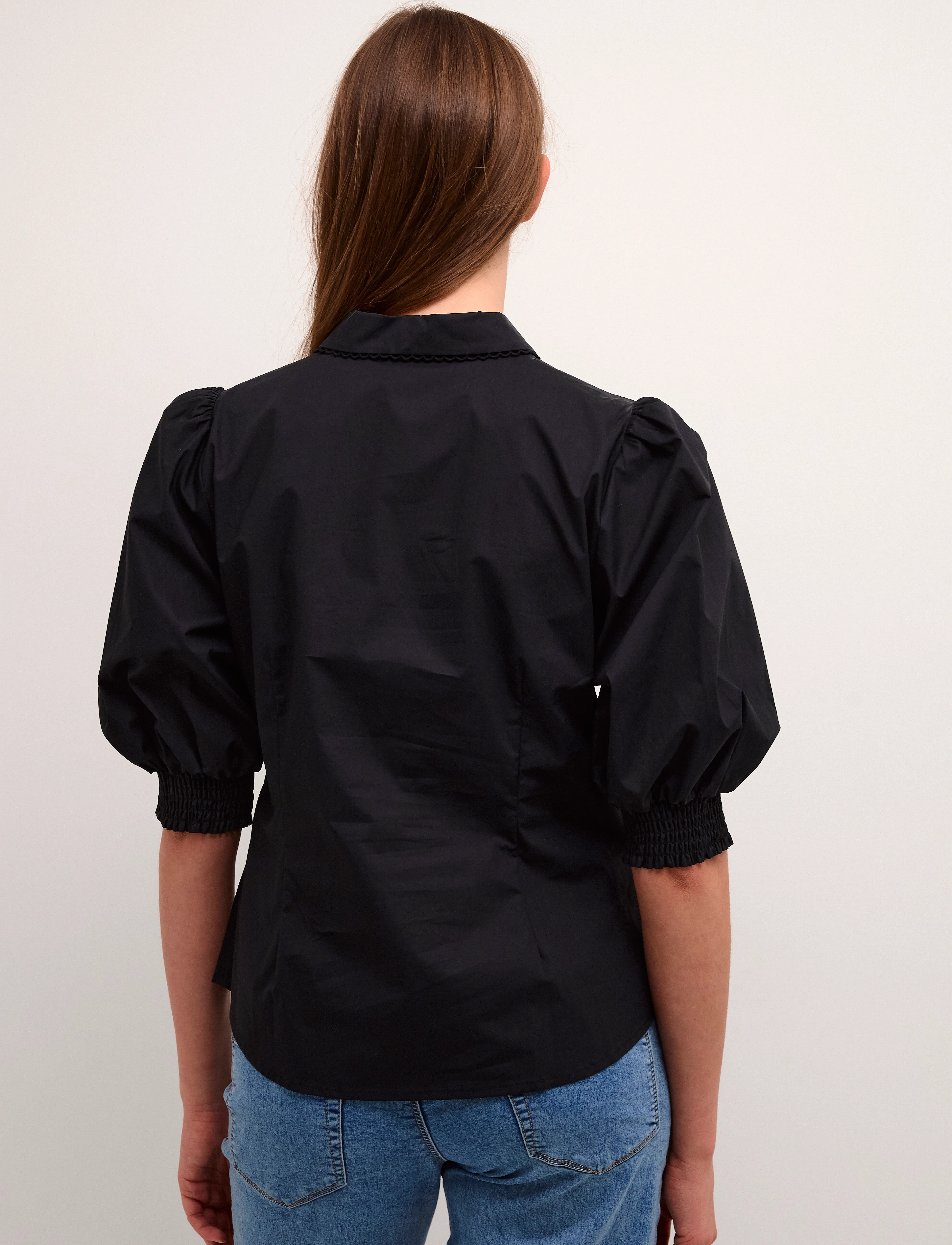 Karen By Simonsen - ChillyKB Blouse - lühikeste varrukatega pluusid - meteorite - 3
