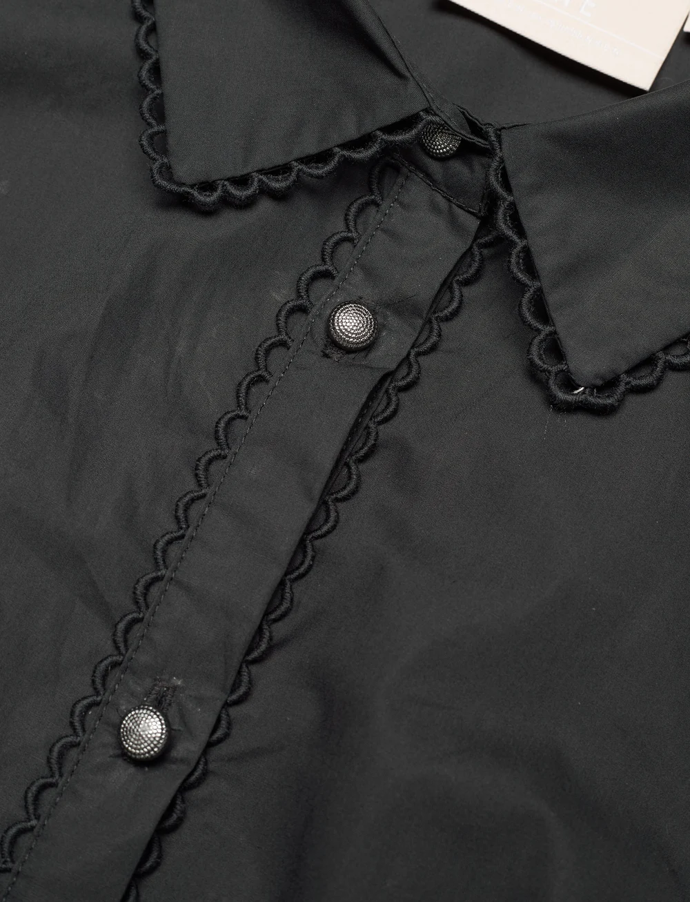 Karen By Simonsen - ChillyKB Blouse - short-sleeved blouses - meteorite - 5