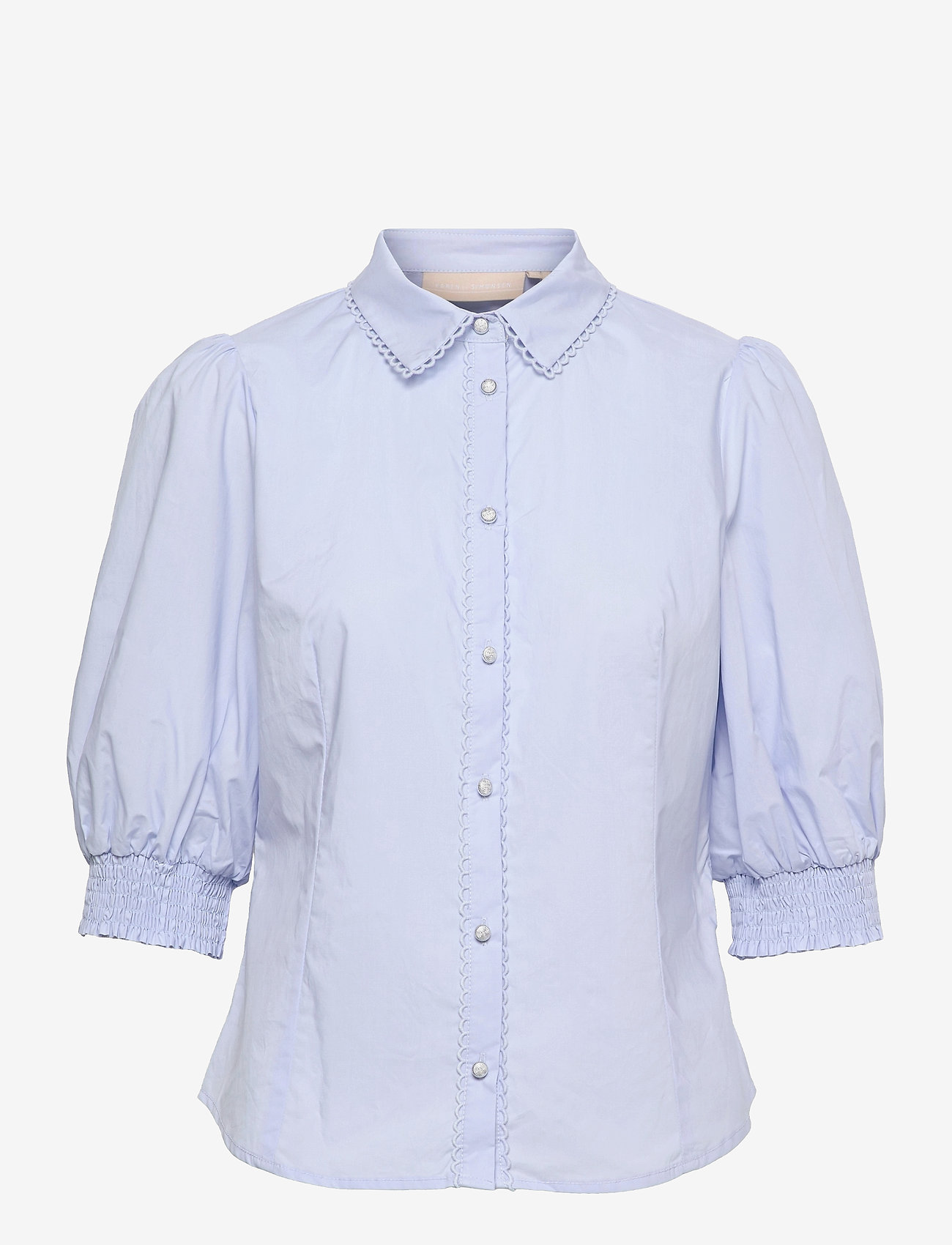 Karen By Simonsen - ChillyKB Blouse - blouses korte mouwen - xenon blue - 0
