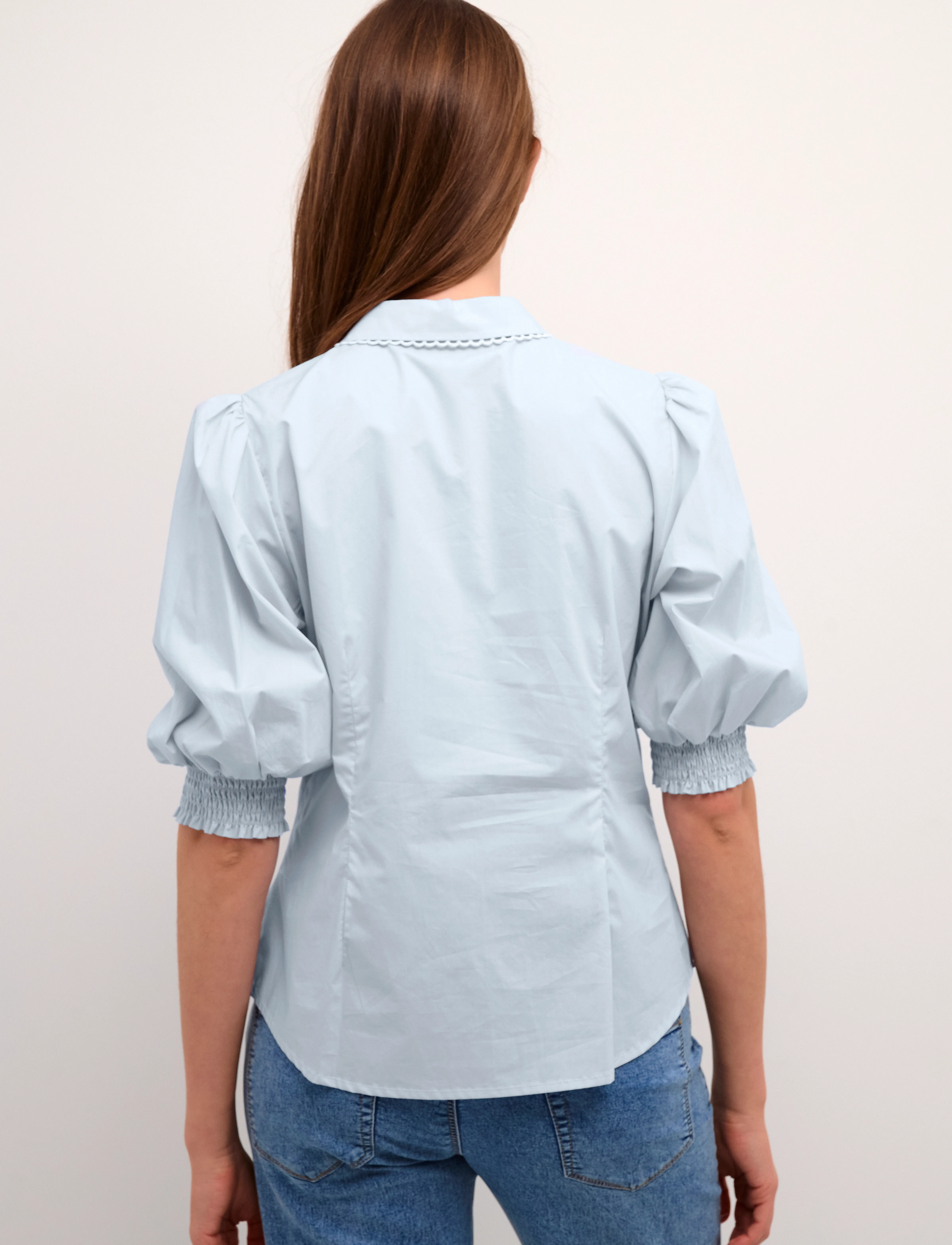 Karen By Simonsen - ChillyKB Blouse - lühikeste varrukatega pluusid - xenon blue - 5
