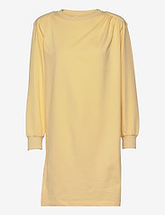 Karen By Simonsen - BinniKB Sweatdress - sweatshirt-kjoler - pastel yellow - 0