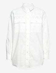 Karen By Simonsen - BammiKB Shirt - langærmede skjorter - bright white - 0