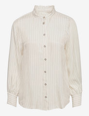 Karen By Simonsen - MistyKB Shirt - long-sleeved shirts - egret - 0