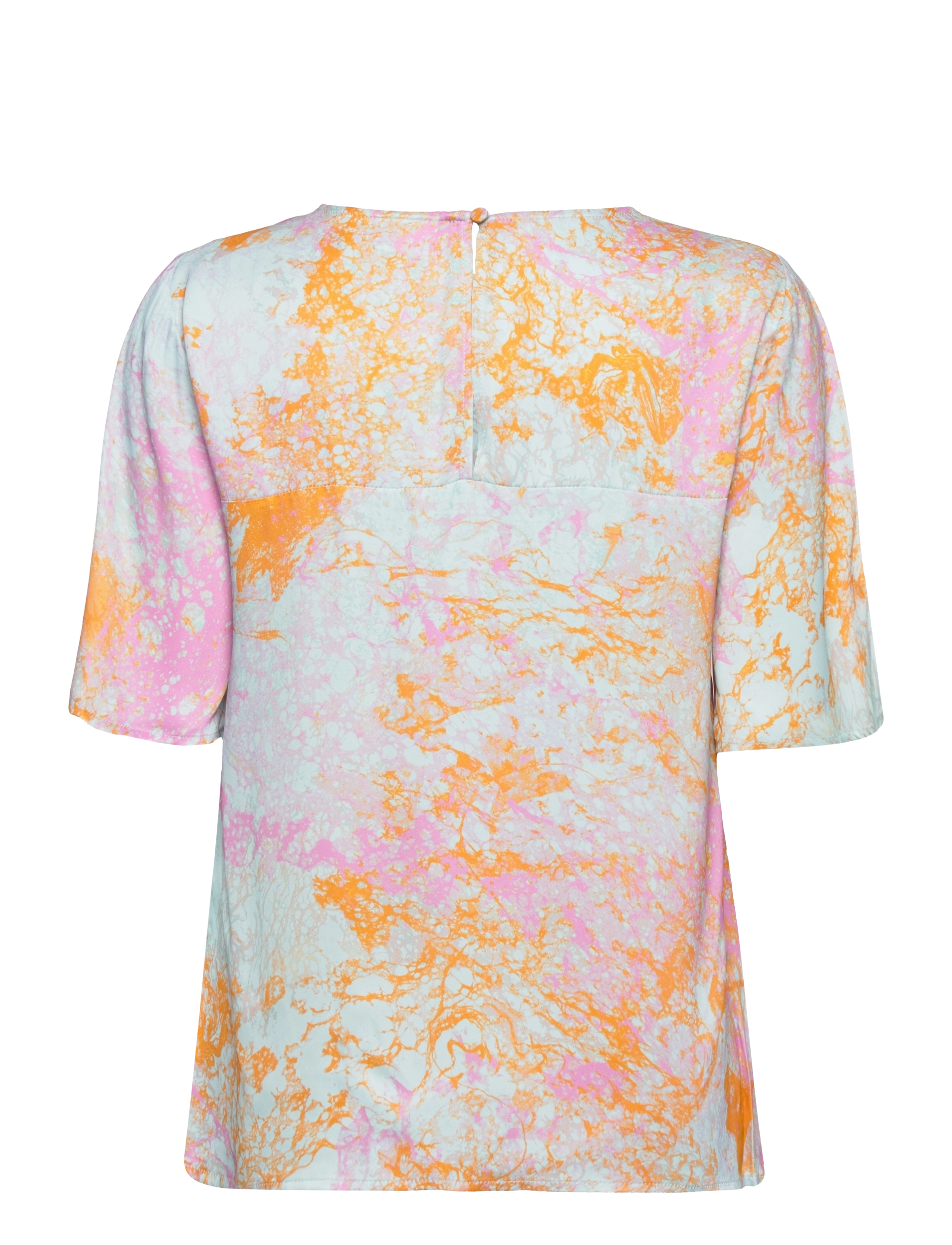 Karen By Simonsen - ChloKB Blouse - kortærmede bluser - pink dash - 2