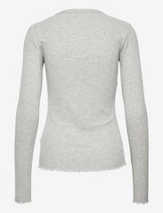 Karen By Simonsen - CandaceKB Oneck LS - t-shirts met lange mouwen - opal gray melange - 1