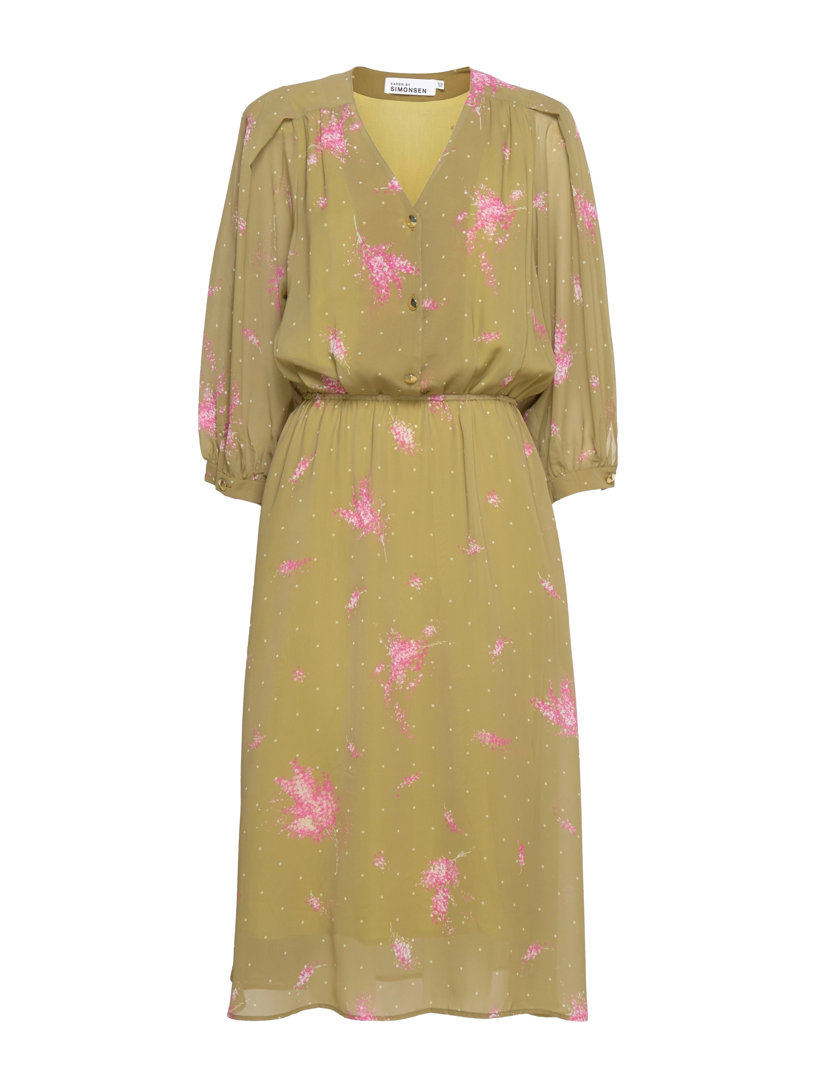 Karen By Simonsen CarlyKB Dress - Tøj - HERB MOSS / green