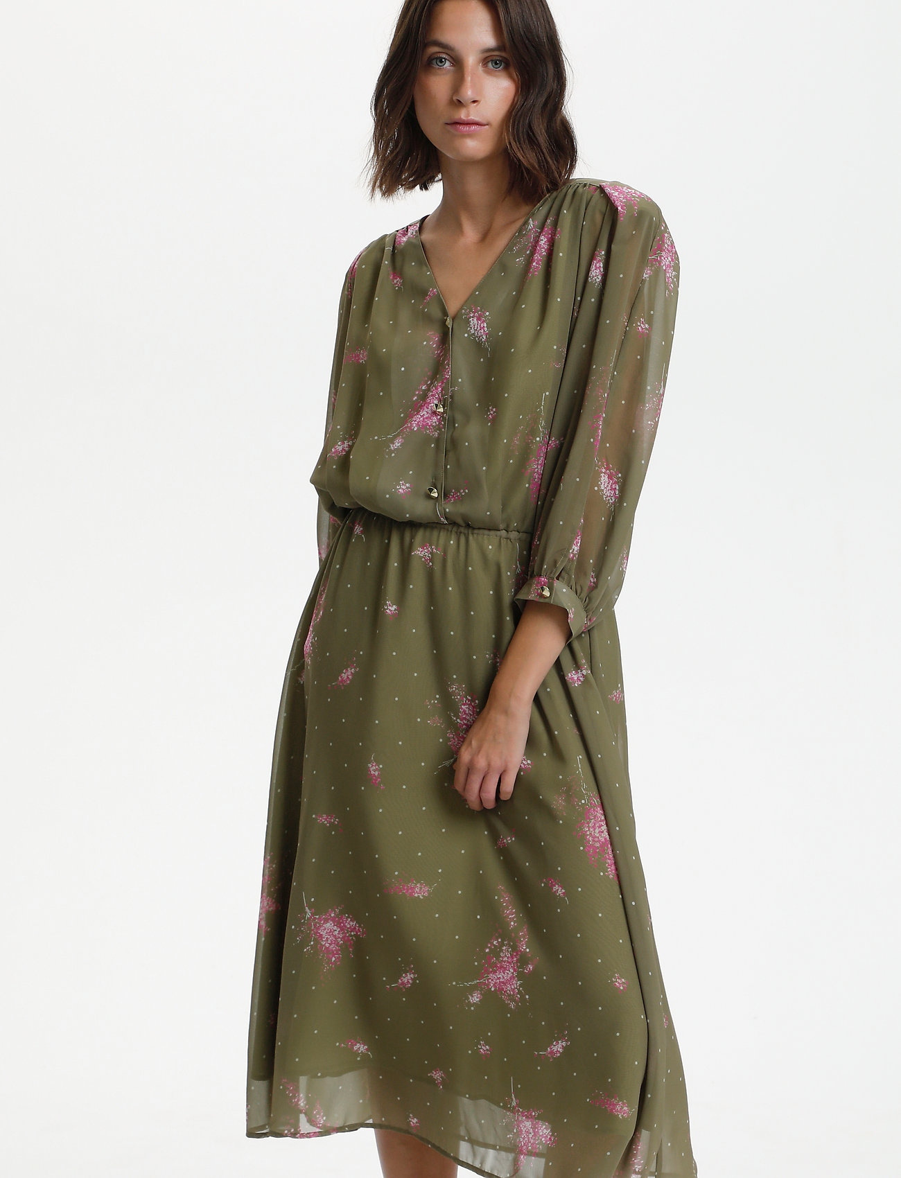 Karen By Simonsen CarlyKB Dress - Klänningar - HERB MOSS / green