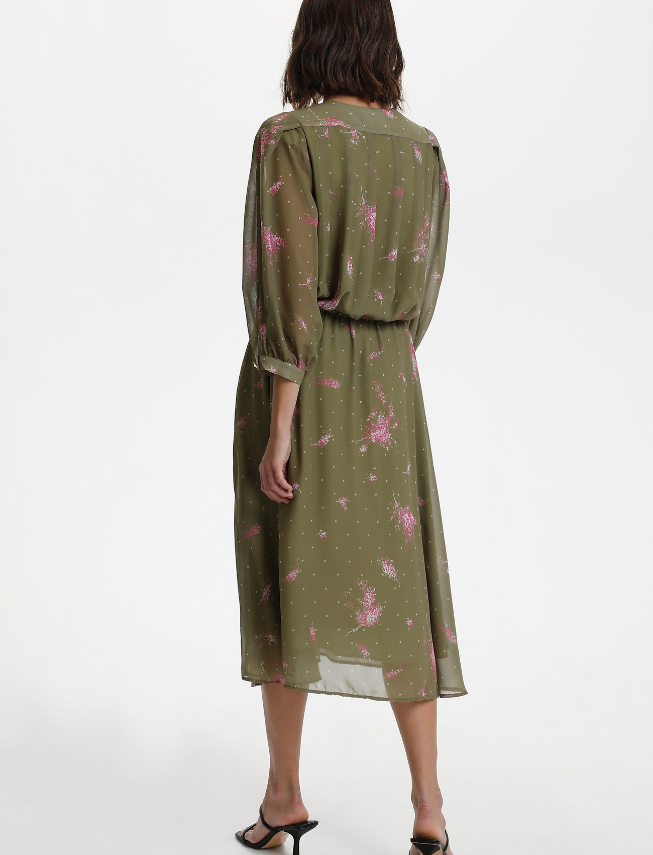 Karen By Simonsen - CarlyKB Dress - midi kjoler - herb moss - 4