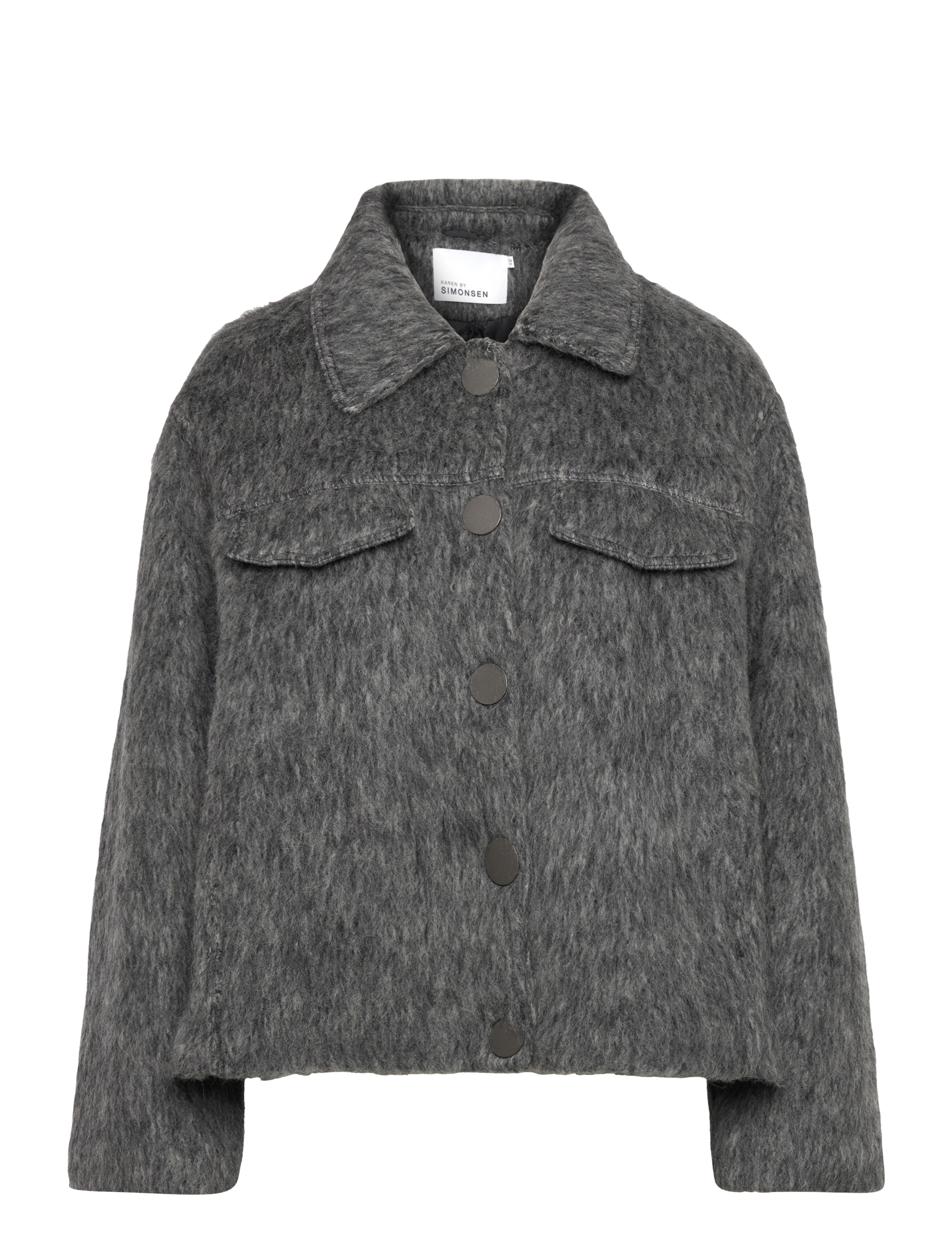 Karen By Simonsen - DrineKB Short Jacket - ebony melange - 0