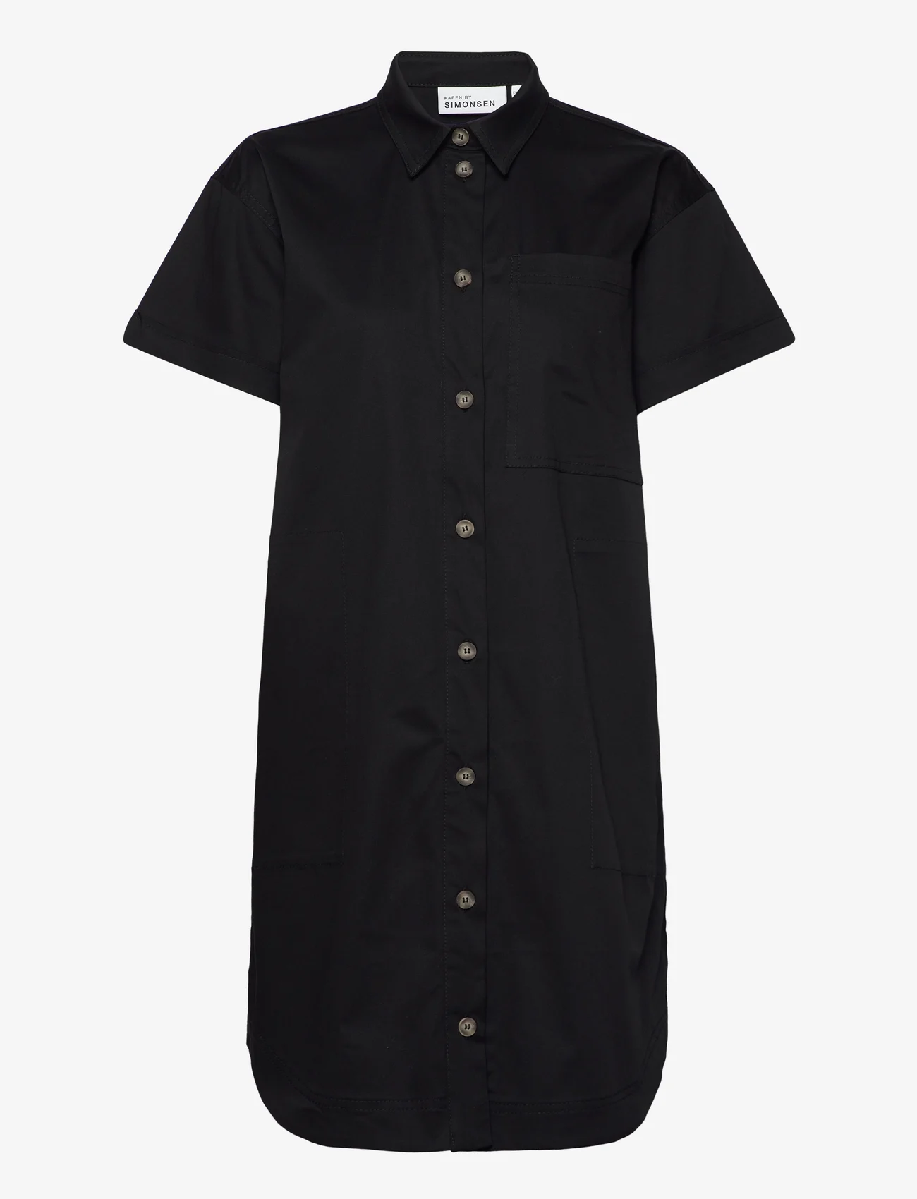 Karen By Simonsen - DafinaKB Long Shirt - marškinių tipo suknelės - meteorite - 0