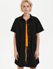 Karen By Simonsen - DafinaKB Long Shirt - marškinių tipo suknelės - meteorite - 2