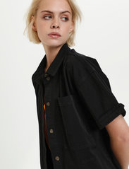 Karen By Simonsen - DafinaKB Long Shirt - marškinių tipo suknelės - meteorite - 6