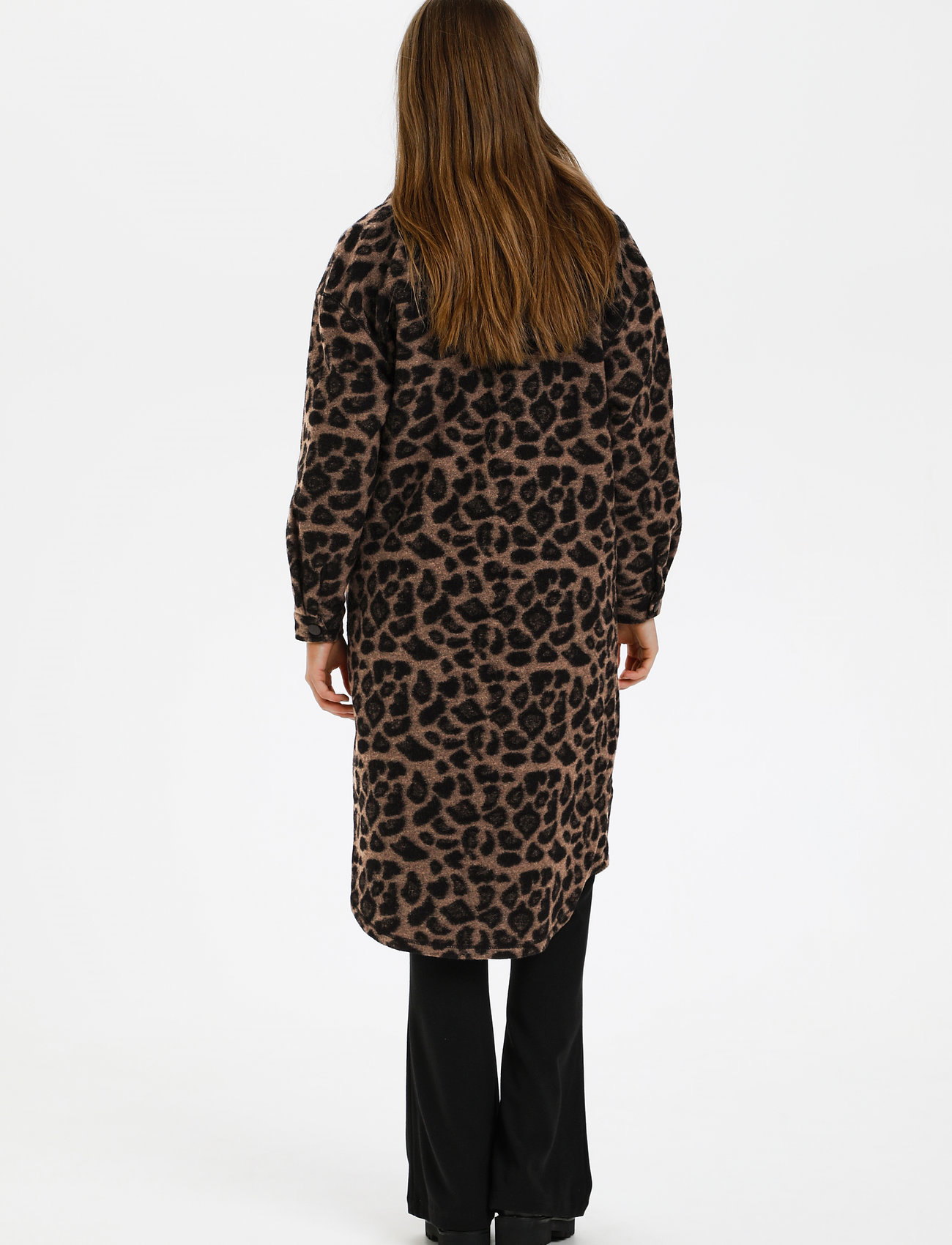 Karen By Simonsen - DazzieKB Long Shirt - brown leopard - 4