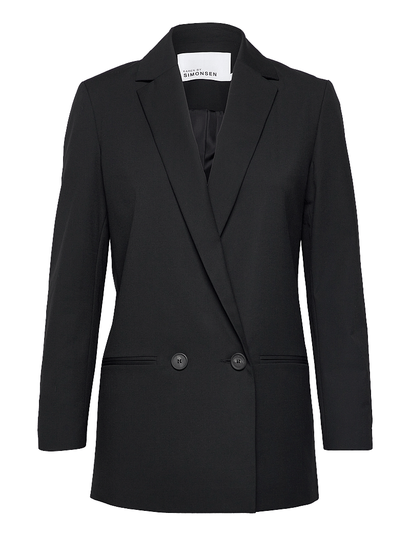 Karen By Simonsen - SydneyKB Fashion Blazer - dubbelknäppta kavajer - meteorite - 1