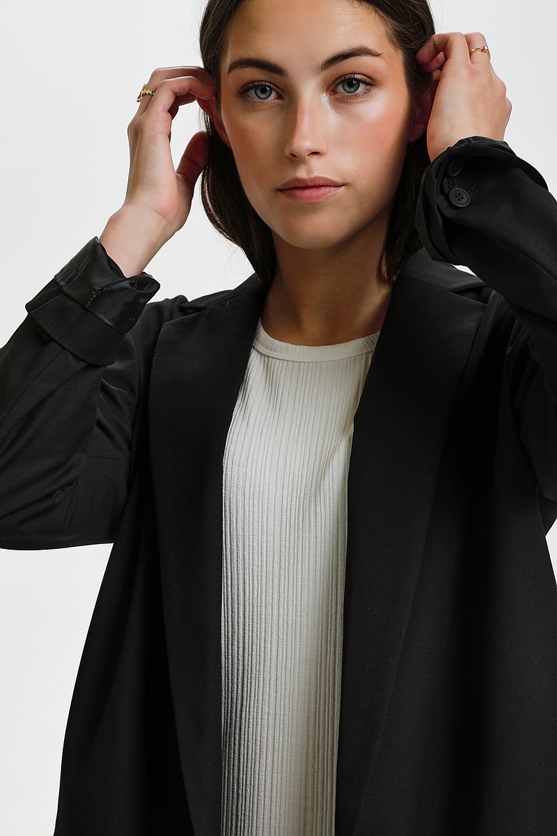 Karen By Simonsen - SydneyKB Fashion Blazer - dubbelknäppta kavajer - meteorite - 5