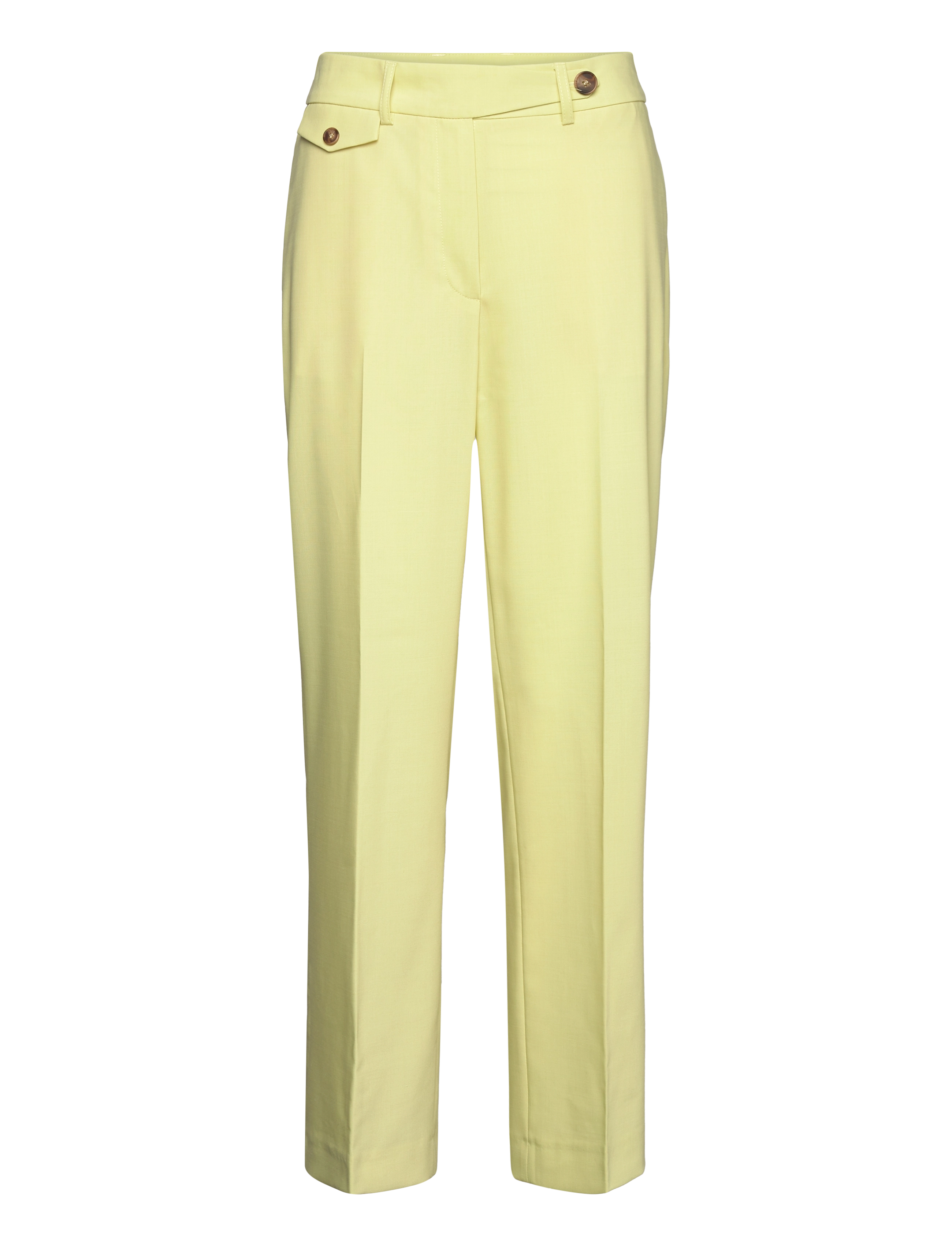 Karen By Simonsen BydneyKB Straight Pants - Bukser - LILY GREEN / yellow