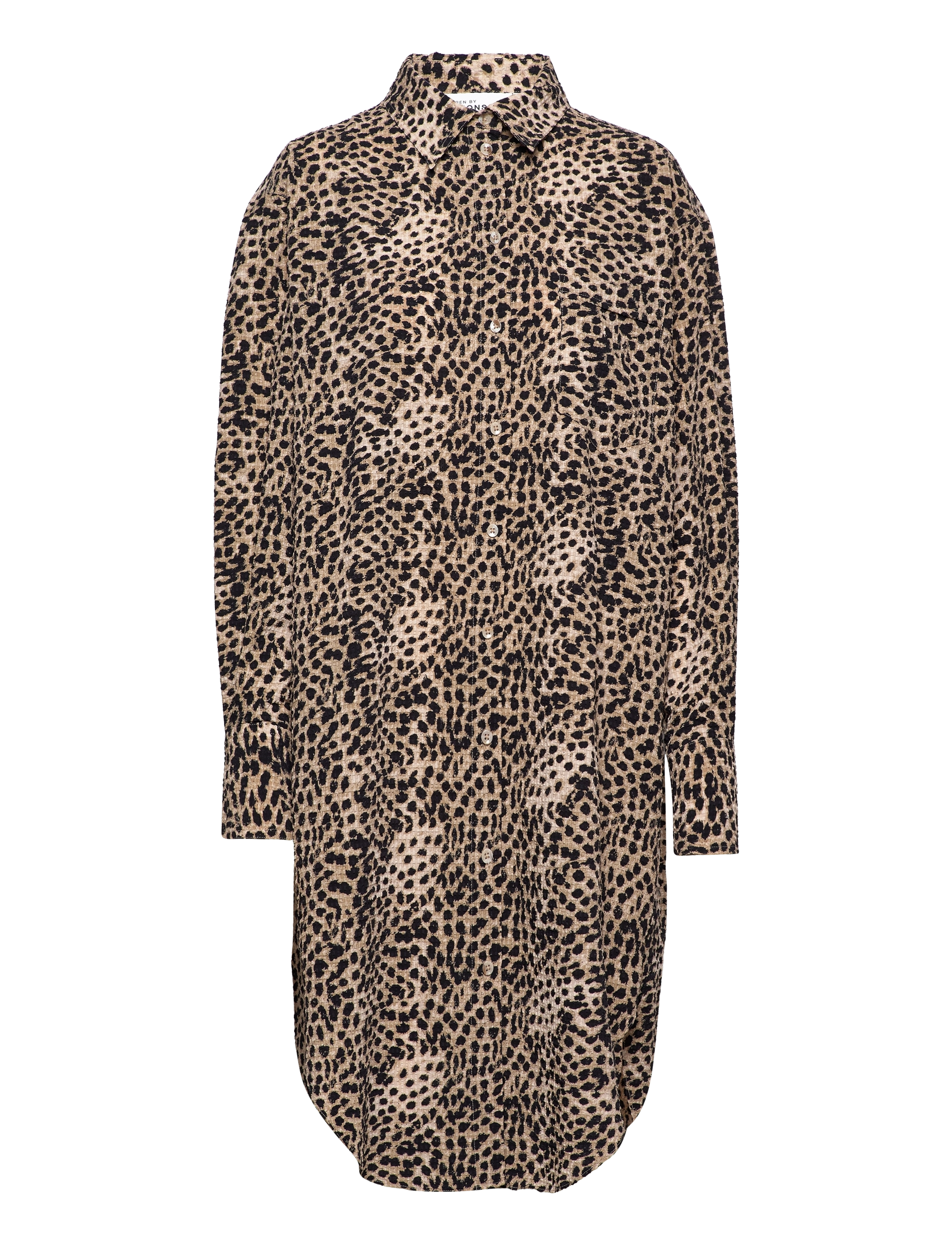 Karen By Simonsen DeliaKB Long Shirt - Midikleider - LEOPARD SAND / multi