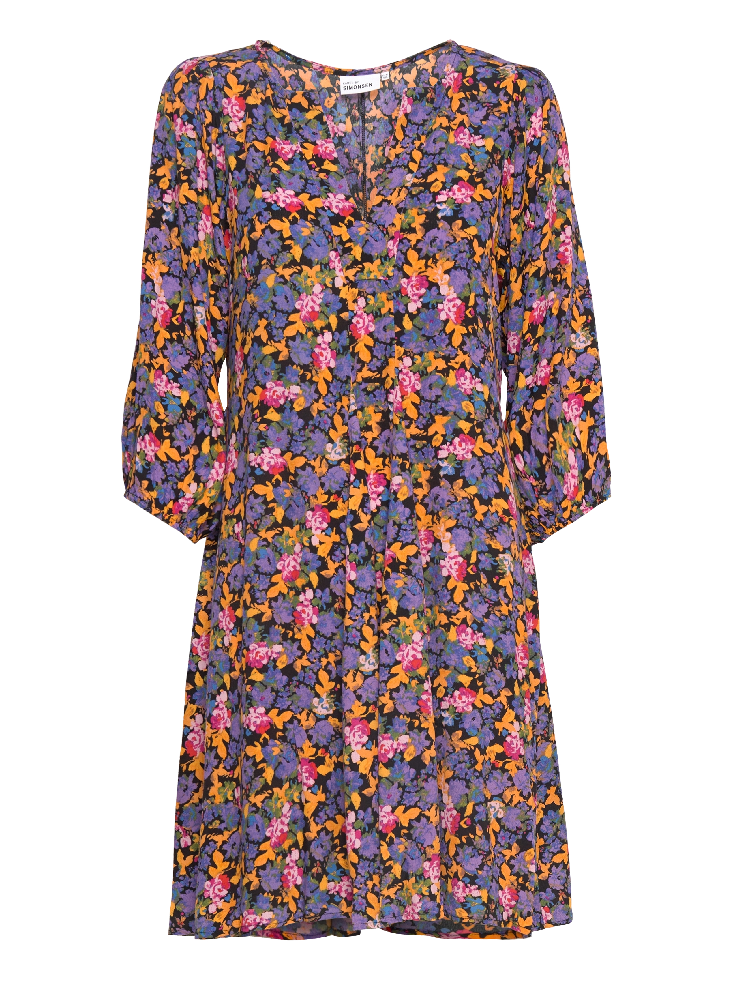 Karen By Simonsen DaisyKB Short Dress - Tøj - FLAME BLUE / multi