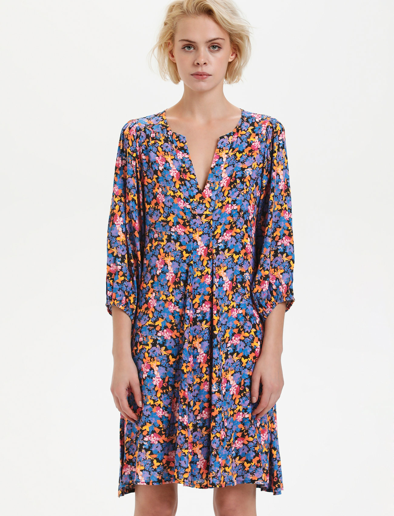 Karen By Simonsen DaisyKB Short Dress - Kjoler - FLAME BLUE / multi
