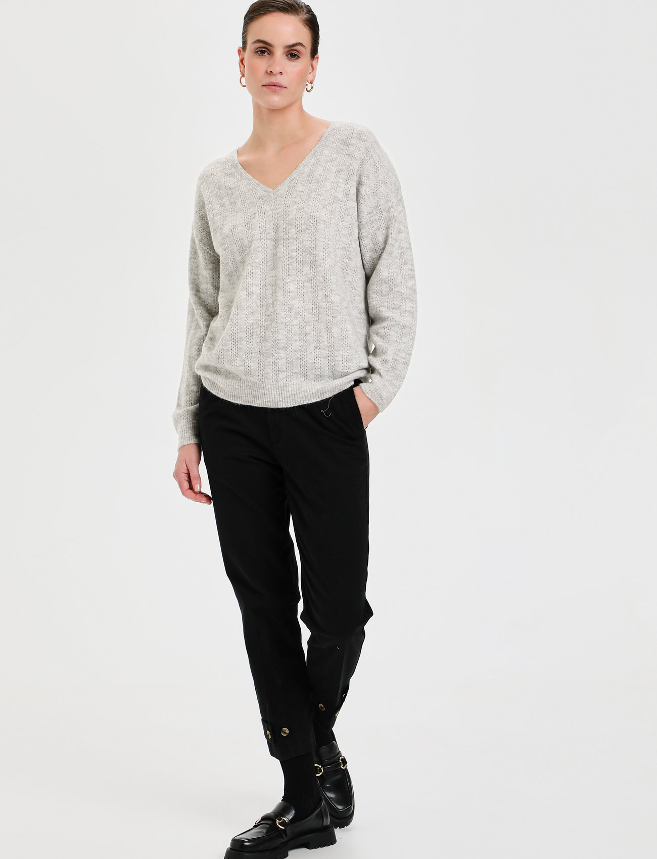 Karen By Simonsen - EbbieKB Pullover - opal gray melange - 3