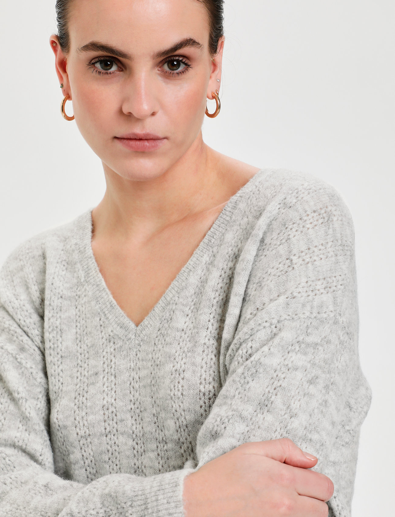 Karen By Simonsen - EbbieKB Pullover - opal gray melange - 5