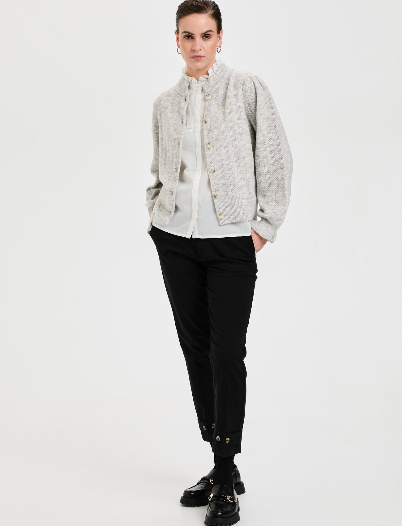 Karen By Simonsen - EbbieKB Cardigan - opal gray melange - 3