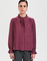 Karen By Simonsen - EmeyKB Blouse - blouses met lange mouwen - mauve wine - 2