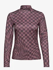 Karen By Simonsen - ErolKB Turtleneck - t-shirts met lange mouwen - harlekin chess - 0