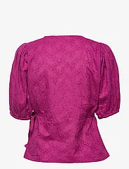 Karen By Simonsen - EmiliaKB Wrap Top - blouses korte mouwen - raspberry radiance - 1