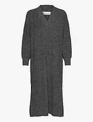 Karen By Simonsen - EminaKB Knit Dress - strikkjoler - dark gray melange - 0
