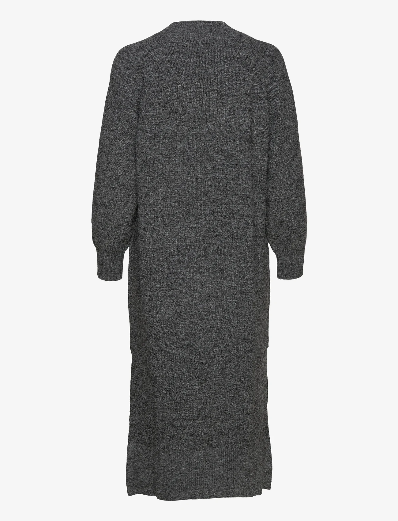Karen By Simonsen - EminaKB Knit Dress - strikkjoler - dark gray melange - 1