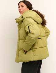 Karen By Simonsen - HazeKB Short Puffer Jacket - winter jackets - green moss - 4