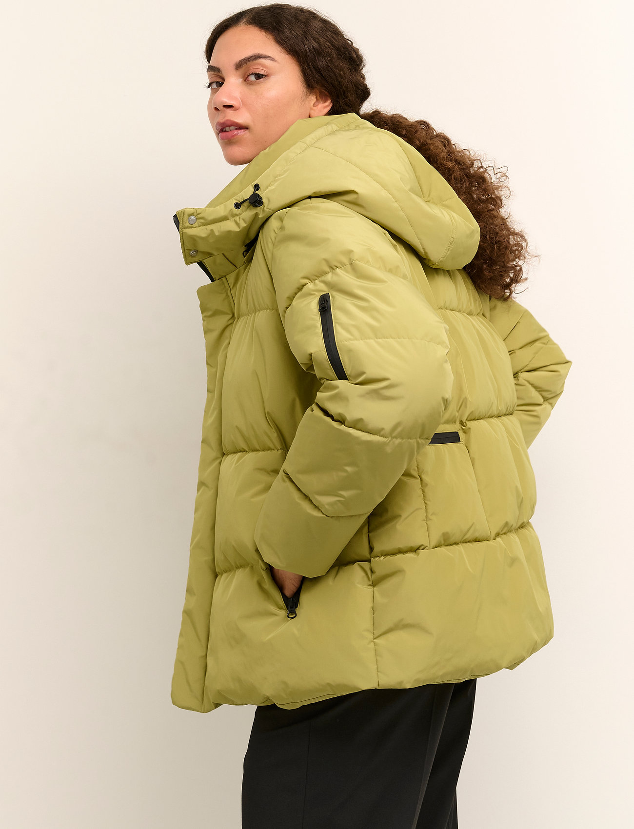 Karen By Simonsen - HazeKB Short Puffer Jacket - green moss - 4