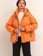 Karen By Simonsen - HazeKB Short Puffer Jacket - winter jackets - jaffa orange - 2