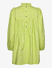 Karen By Simonsen - HemiliaKB Dress - skjortekjoler - lime flower lace - 1
