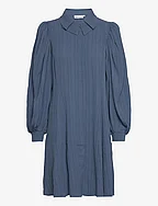 FrostyKB Buttoned Dress - CORONET BLUE