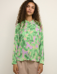 Karen By Simonsen - HoneyKB Shirt - langærmede skjorter - emerald lake - 2