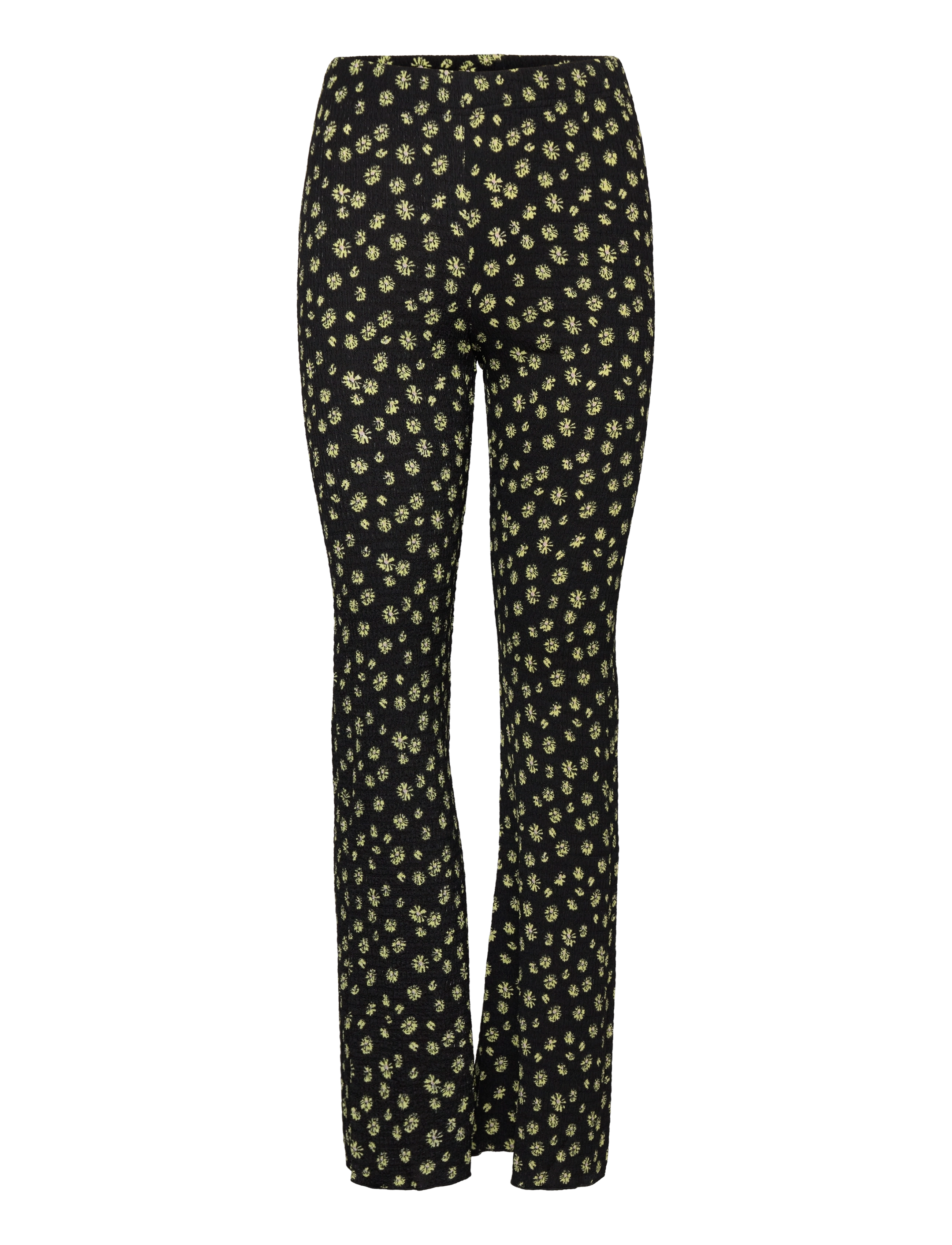 Karen By Simonsen HarperKB Flared Leggings - Riided - PETITE LIME FLOWER / green