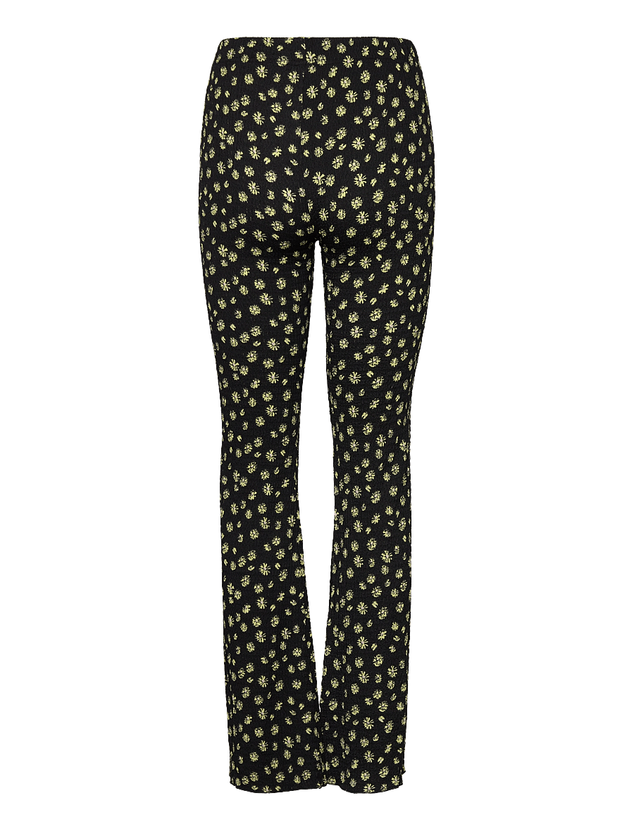 Karen By Simonsen - HarperKB Flared Leggings - pantalons évasés - petite lime flower - 2