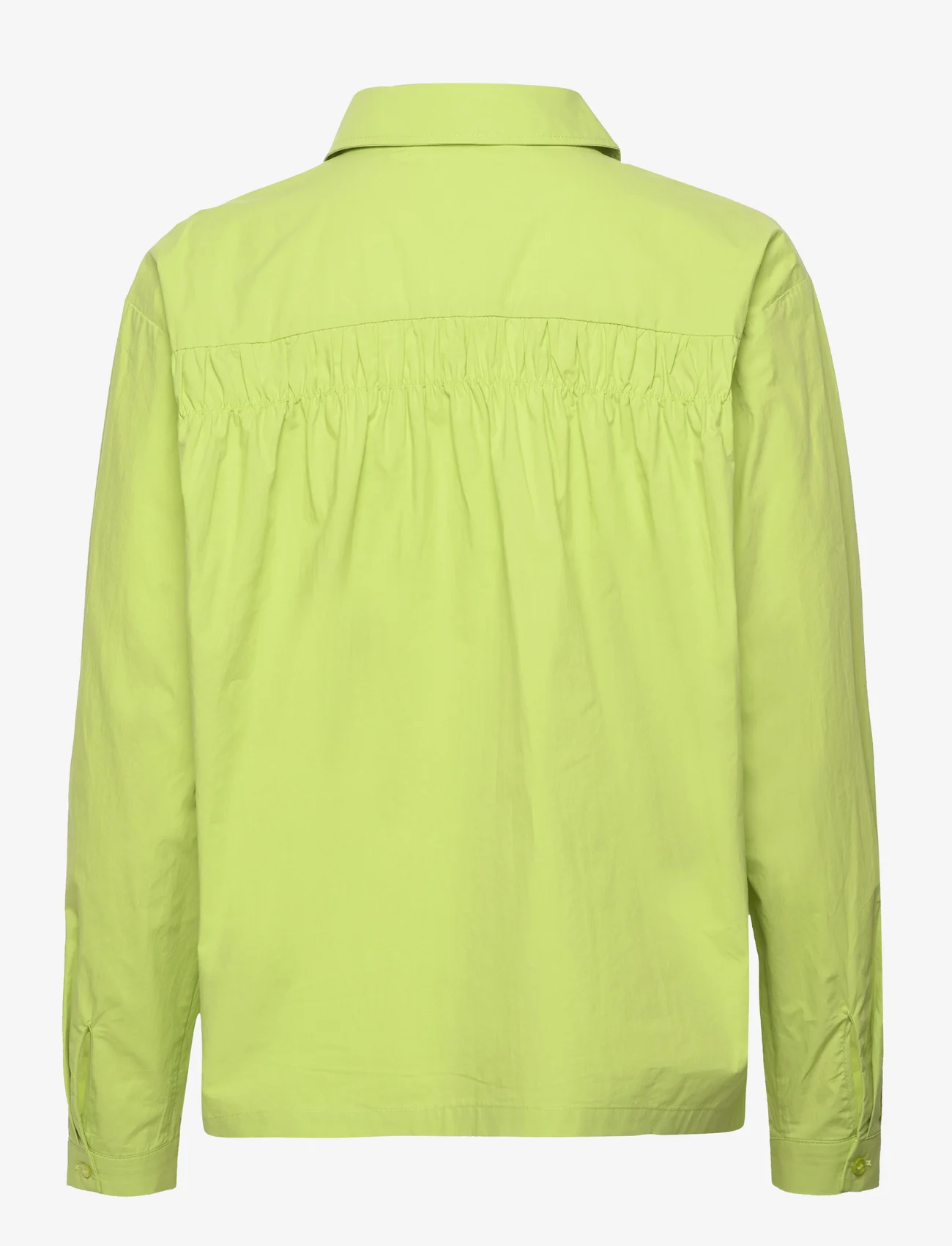 Karen By Simonsen - HaydenKB Shirt - long-sleeved shirts - bright lime green - 1