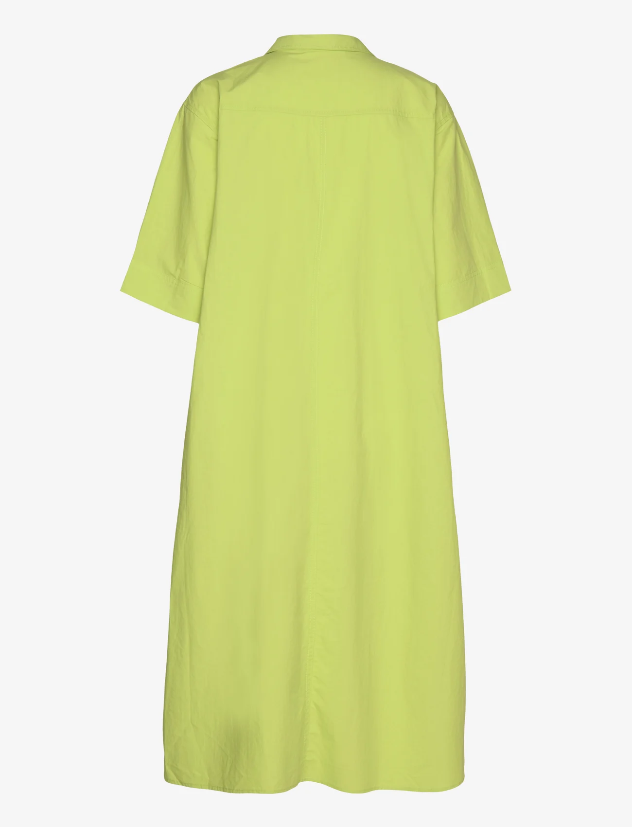 Karen By Simonsen - HaydenKB Dress - skjortekjoler - bright lime green - 1