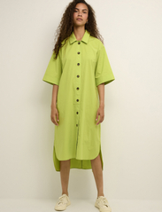 Karen By Simonsen - HaydenKB Dress - skjortklänningar - bright lime green - 2
