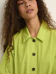Karen By Simonsen - HaydenKB Dress - skjortklänningar - bright lime green - 4