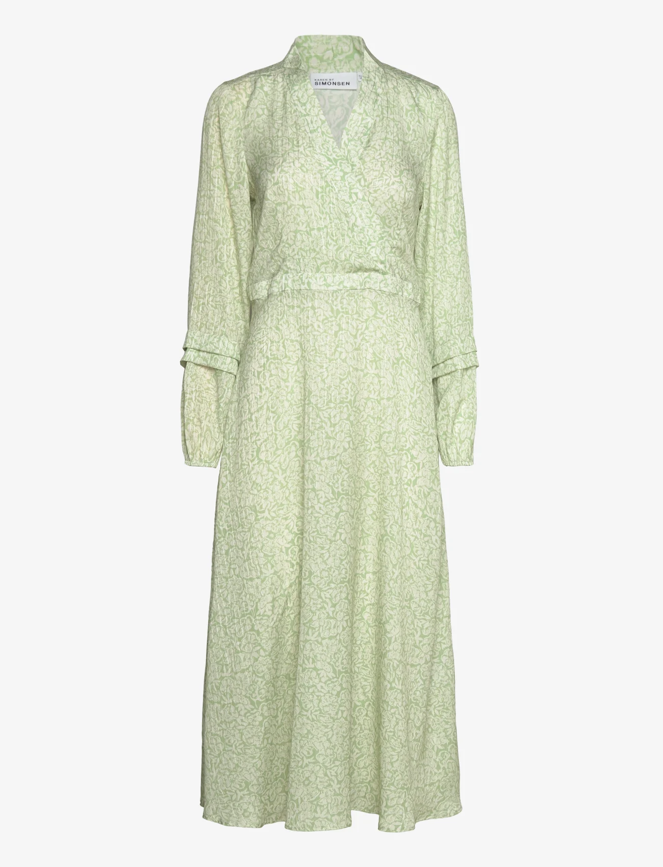 Karen By Simonsen - HikiKB Dress - summer dresses - lime flower lace - 0