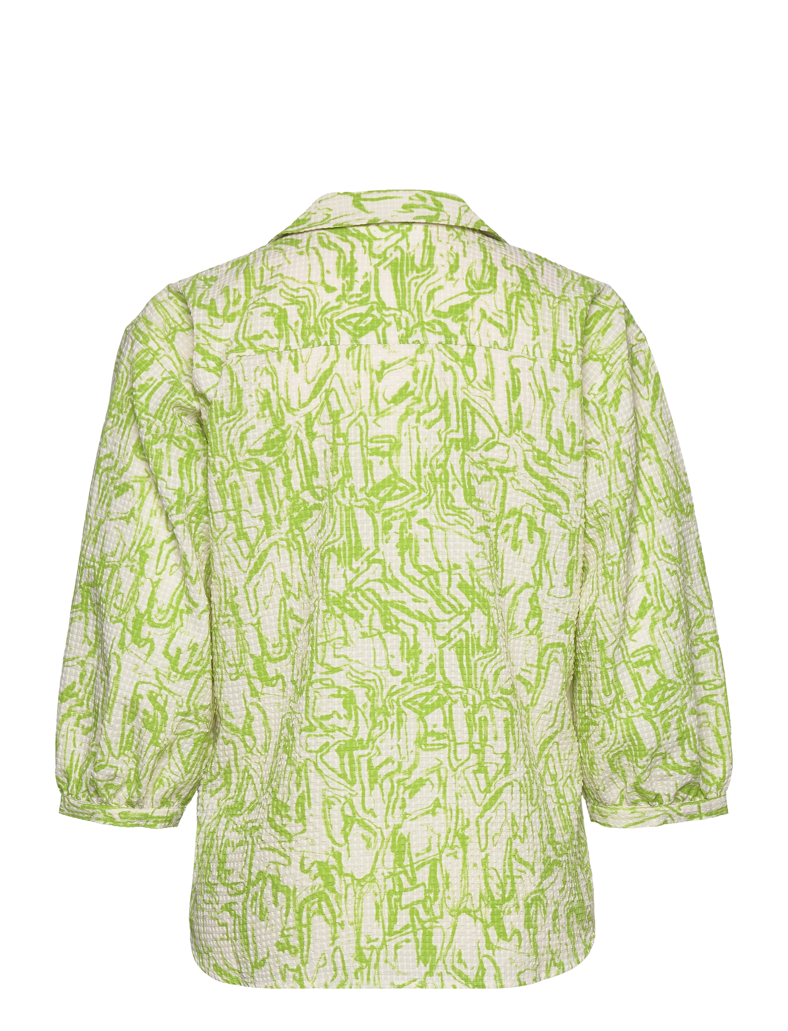 Karen By Simonsen - HeliaKB Shirt - langärmlige hemden - art brush green - 2