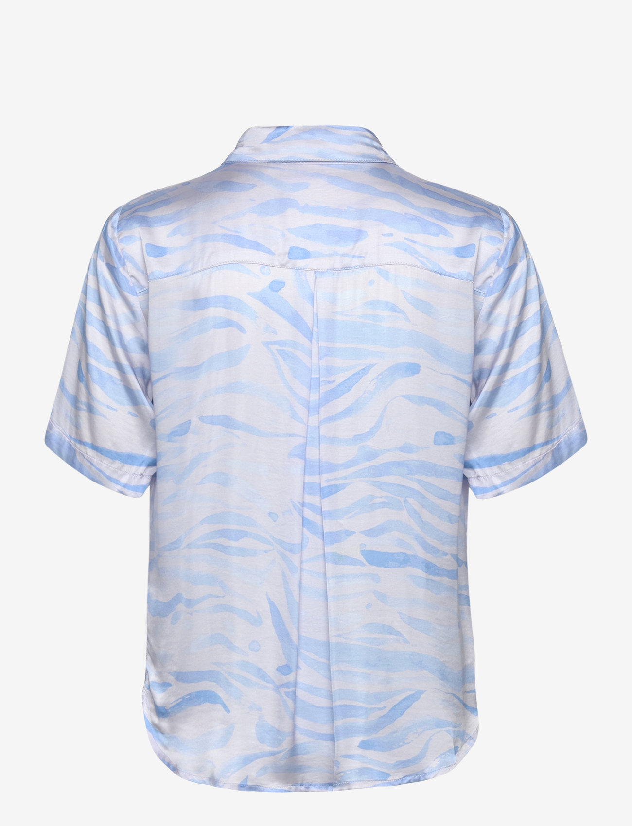 Karen By Simonsen - InesKB SS Shirt - lühikeste varrukatega pluusid - ocean wave - 2