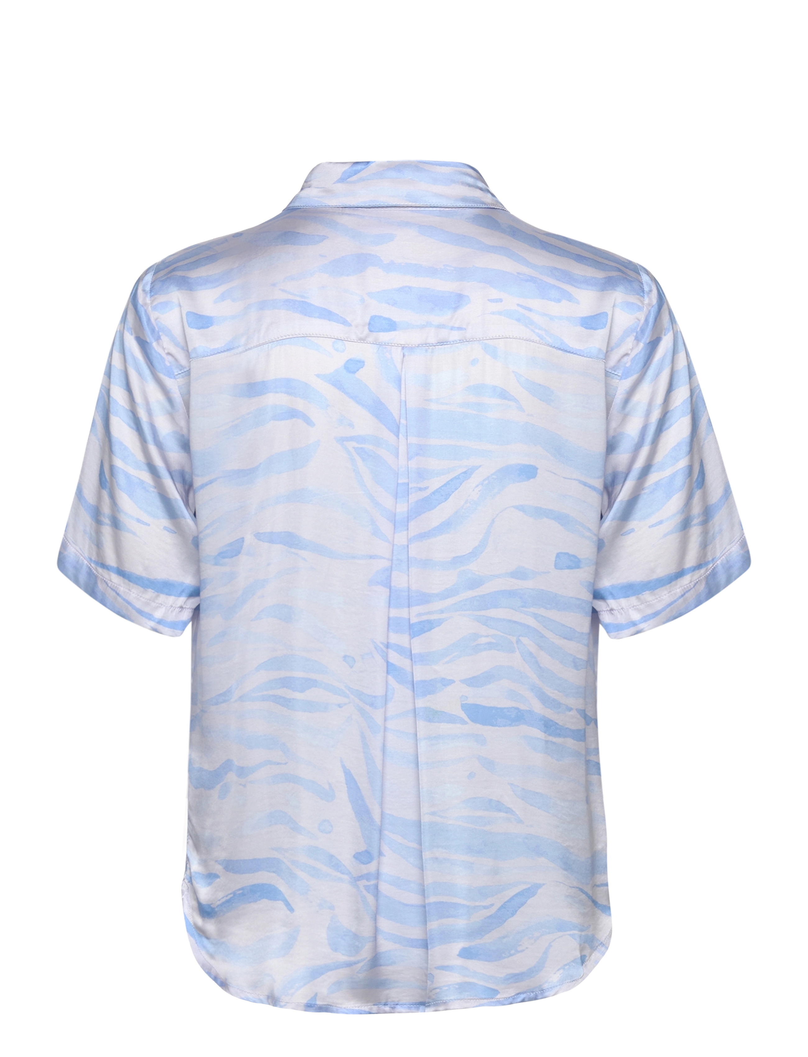 Karen By Simonsen - InesKB SS Shirt - kurzämlige blusen - ocean wave - 2