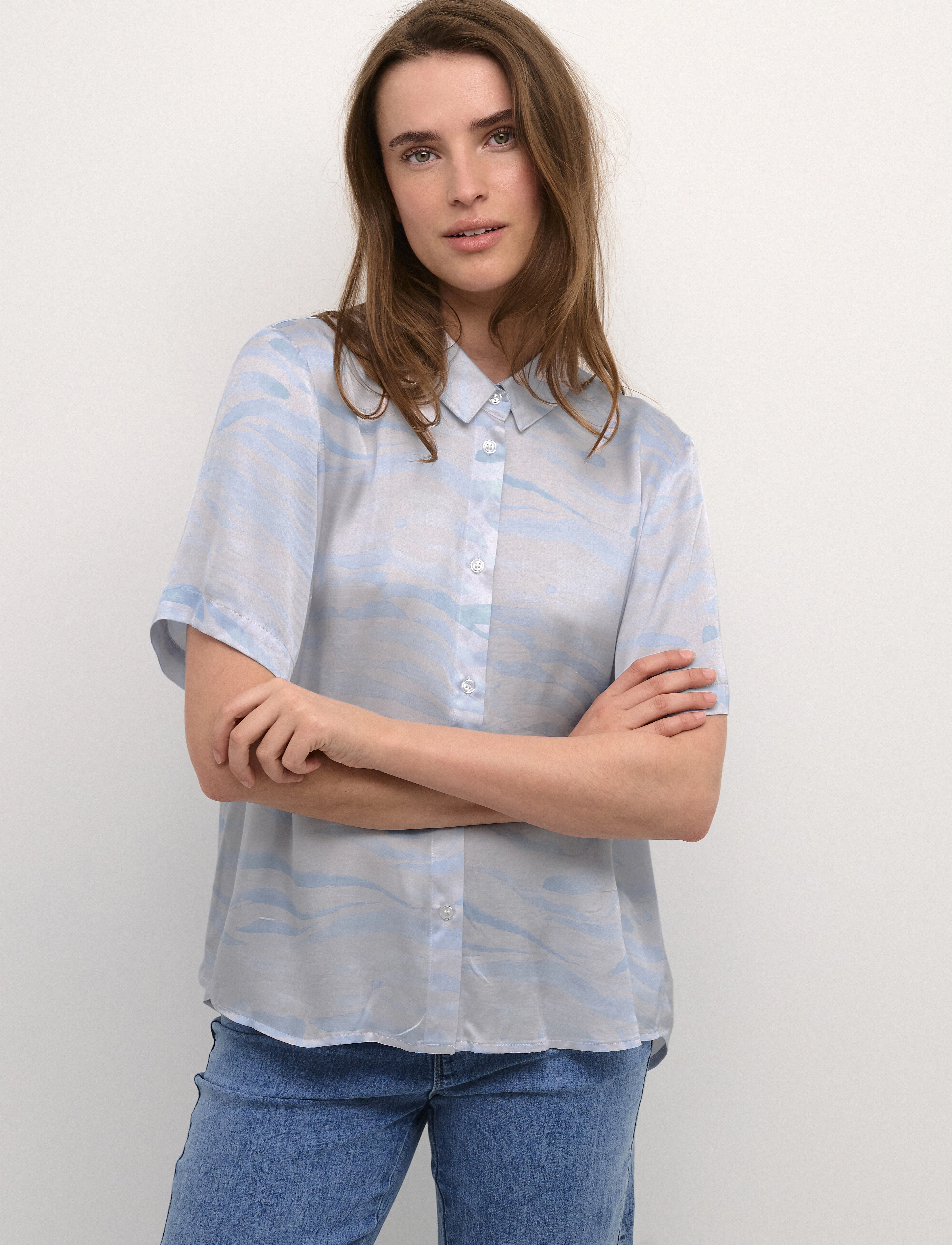 Karen By Simonsen InesKB SS Shirt - Blusen - OCEAN WAVE / blue